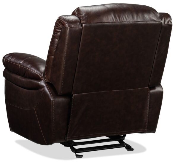 Cooper Leather Rocker Recliner - Brown