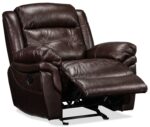 Cooper Leather Rocker Recliner - Brown