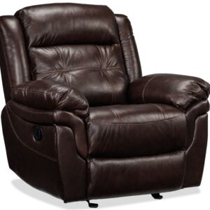 Cooper Leather Rocker Recliner - Brown