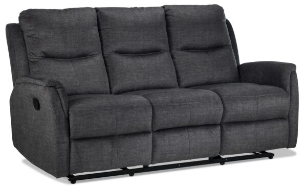 Grayson Reclining Sofa - Charcoal