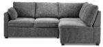 Portland 3-Piece Sectional with Left-Facing Pop-Up Bed - Grey