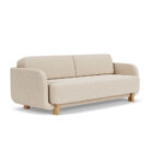 Clara Sleeper Couch. Pasha Dune. Oak Soap