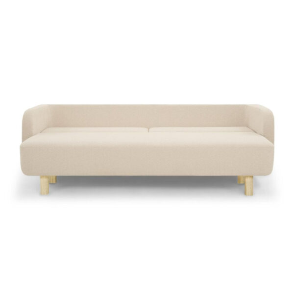 Clara Sleeper Couch. Pasha Dune. Oak Soap