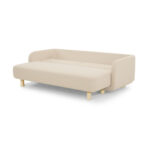 Clara Sleeper Couch. Pasha Dune. Oak Soap