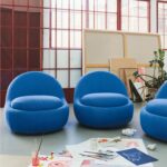 Babette Chair. Mark Cobalt Blue