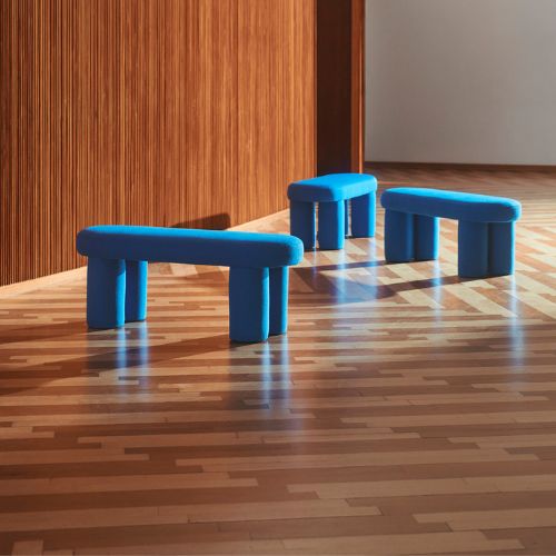 Charlie Bench. Mark Cobalt Blue