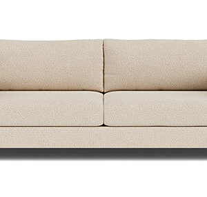 Dylan 3 Seater Couch. Pasha Dune. Oak Soap Legs