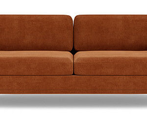 Elinor 3 Seater. Moss Rust. Oak Legs