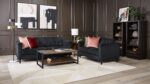 Anthena Loveseat - Charcoal