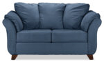 Collier Sofa and Loveseat Set - Cobalt Blue